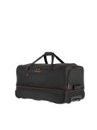Travelite 96276-01 Basics L fekete narancssárga 70 cm nagy méretű gurulós utazótáska 