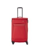 Travelite 80049-10 Chios L piros 4 kerekű bővíthető nagy méretű bőrönd 