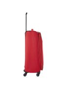 Travelite 80049-10 Chios L piros 4 kerekű bővíthető nagy méretű bőrönd 