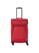 Travelite 80048-10 Chios M piros 4 kerekű bővíthető közepes méretű bőrönd 