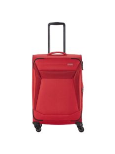 Travelite 80048-10 Chios M piros 4 kerekű bővíthető közepes méretű bőrönd 