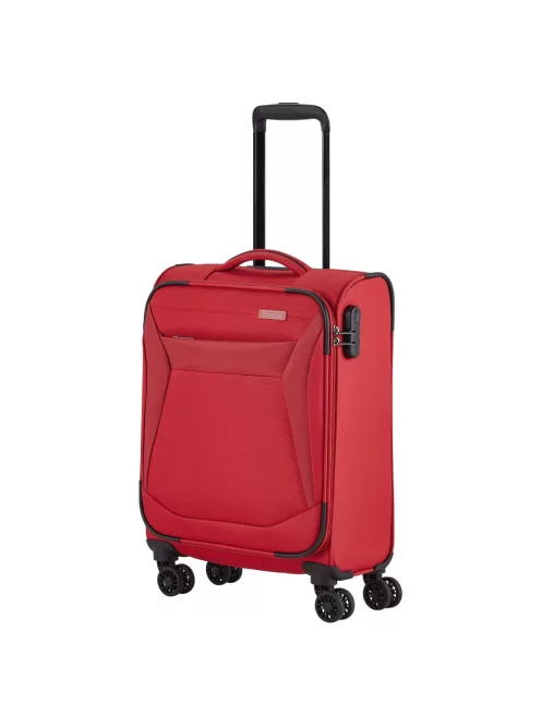 Travelite 80047-10 Chios S piros 4 kerekű kabin méretű bőrönd 