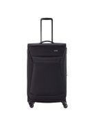 Travelite 80049-01 Chios L fekete 4 kerekű bővíthető nagy méretű bőrönd 