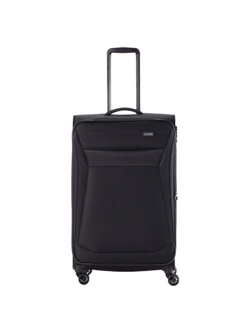 Travelite 80049-01 Chios L fekete 4 kerekű bővíthető nagy méretű bőrönd 