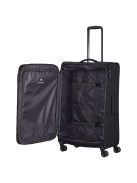 Travelite 80049-01 Chios L fekete 4 kerekű bővíthető nagy méretű bőrönd 