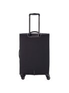 Travelite 80048-01 Chios M fekete 4 kerekű közepes méretű bőrönd 
