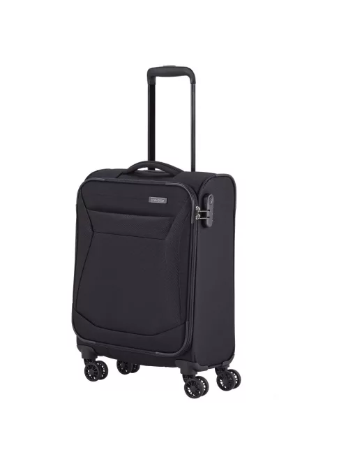 Travelite 80047-10 Chios S fekete 4 kerekű kabin méretű bőrönd 