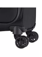 Travelite 80047-10 Chios S fekete 4 kerekű kabin méretű bőrönd 