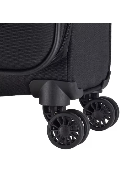 Travelite 80047-10 Chios S fekete 4 kerekű kabin méretű bőrönd 