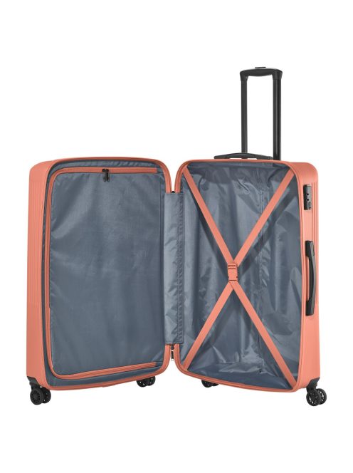 Travelite 72349-88 Bali L koralle 4 kerekű nagy méretű bőrönd 