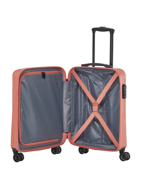 Travelite 72347-88 Bali S koralle 4 kerekű kabin méretű bőrönd 