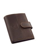 Lorenzo Menotti AFP2038/T barna bőr kártyatartó és pénztárca