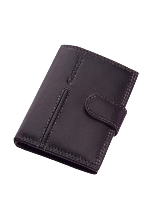 Giultieri SCN2038/PTL fekete bőr férfi kártyatartó és pénztárca