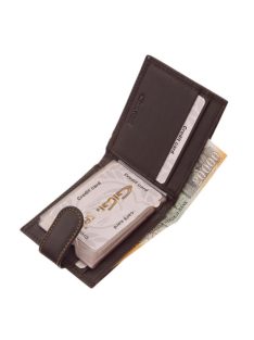   Giultieri SCN30809/T barna bőr férfi kártyatartó és pénztárca