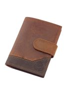 Lorenzo Menotti AFL2038/T világosbarna bőr férfi kártyatartó és pénztárca