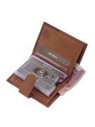 Lorenzo Menotti AFL2038/T világosbarna bőr férfi kártyatartó és pénztárca