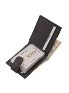   Giultieri SCN30809/T fekete bőr férfi kártyatartó és pénztárca