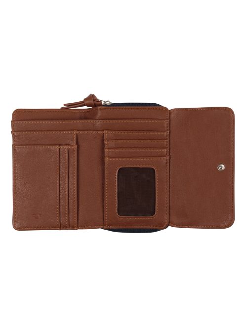 Tom Tailor Juna kék-fehér-piros női közepes pénztárca