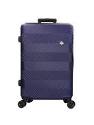 Benzi 5702 L sötétkék 4 kerekű nagy méretű bőrönd