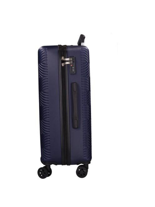 Benzi 5702 L sötétkék 4 kerekű nagy méretű bőrönd