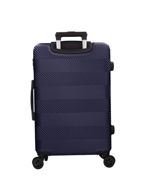 Benzi 5702 L sötétkék 4 kerekű nagy méretű bőrönd