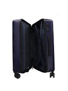 Benzi 5702 L sötétkék 4 kerekű nagy méretű bőrönd