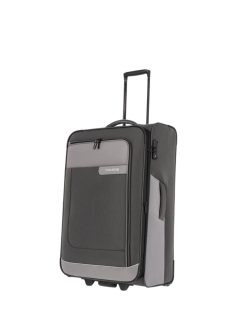 Travelite 92807-04 Viia L antrazit 2 kerekű bővíthető nagy méretű bőrönd 