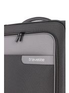 Travelite 92807-04 Viia L antrazit 2 kerekű bővíthető nagy méretű bőrönd 