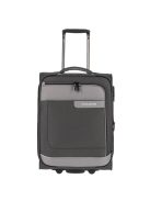 Travelite 92807-4 Viia S antrazit 2 kerekű bővíthető kabin méretű bőrönd 
