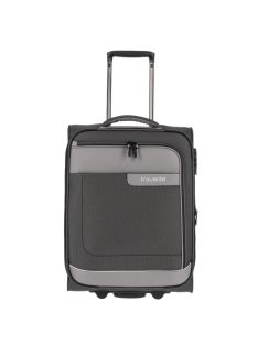 Travelite 92807-4 Viia S antrazit 2 kerekű bővíthető kabin méretű bőrönd 