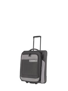 Travelite 92807-4 Viia S antrazit 2 kerekű bővíthető kabin méretű bőrönd 