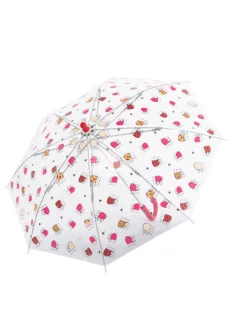 Derby Sky transparent 72654 piros katicás esernyő