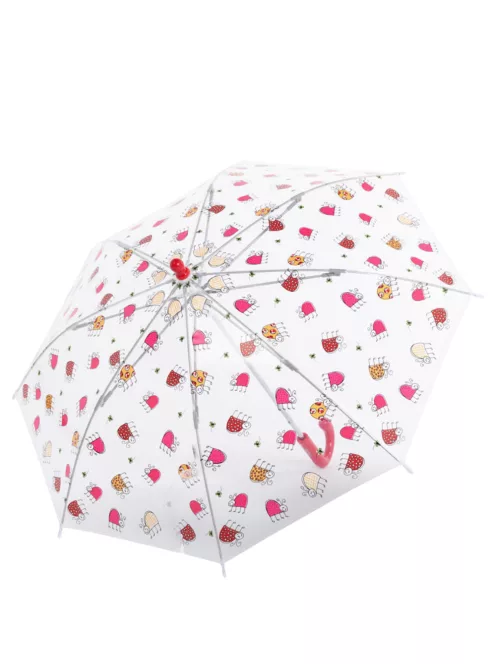 Derby Sky transparent 72654 piros katicás esernyő