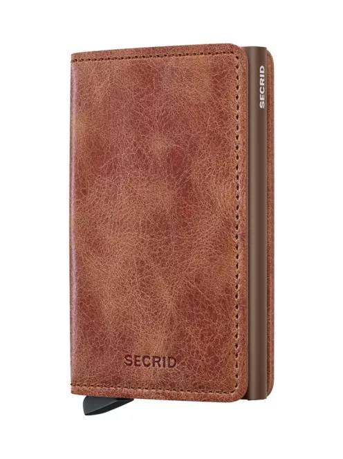 Secrid Slimwallet vintage cognac-brown automata kártyatartó 