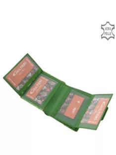 Giultieri HP120 zöld bőr női pénztárca