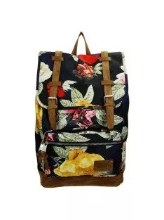 Enrico Benetti Santiago fekete virágos laptoptartós hátizsák 17" 46162 959 