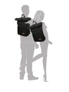 Enrico Benetti Amsterdam fekete rollup laptoptartós hátizsák 14" 54684 001