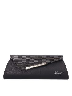 Karen D 455 fekete lakk fonott táska