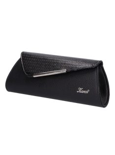 Karen D 455 fekete lakk fonott táska