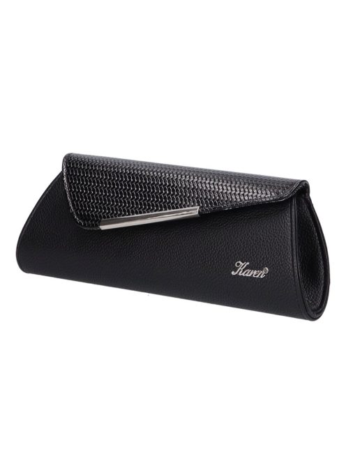 Karen D 455 fekete lakk fonott táska