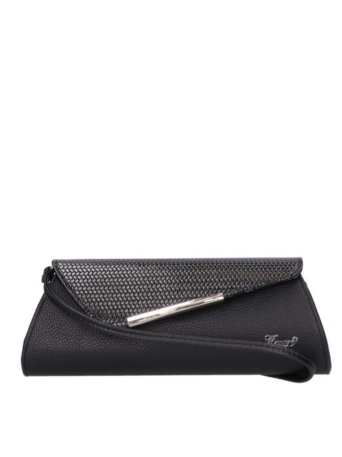 Karen D 455 fekete lakk fonott táska