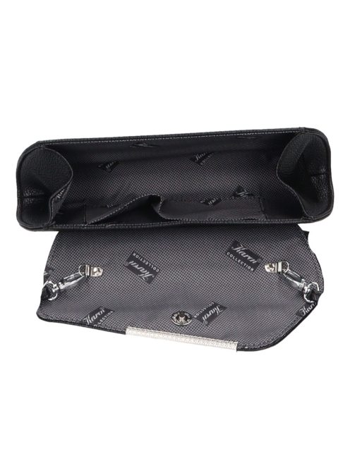 Karen D 455 fekete lakk fonott táska