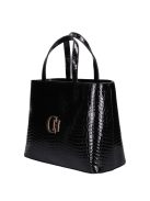 Chiara M 876 fekete lakk kroko táska