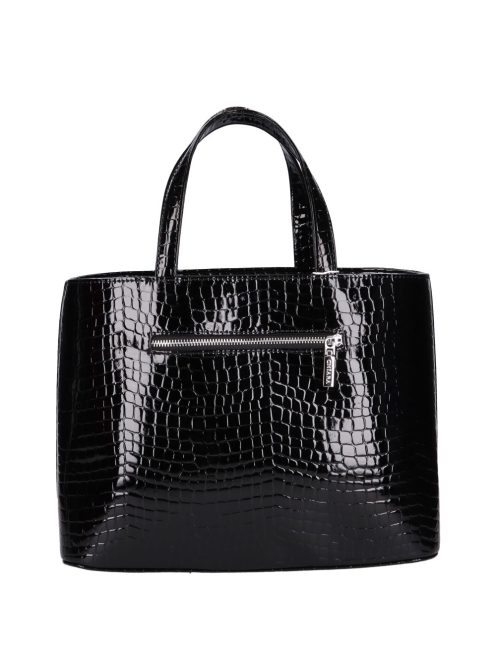Chiara M 876 fekete lakk kroko táska