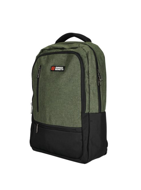 Enrico Benetti Hamburg olive laptoptartós hátizsák 15" 62124 029