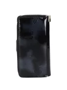 Gregorio BT-116 fekete lakk bőr női pénztárca