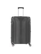 Travelite Elvaa L fekete 4 kerekű nagy méretű prémium bőrönd