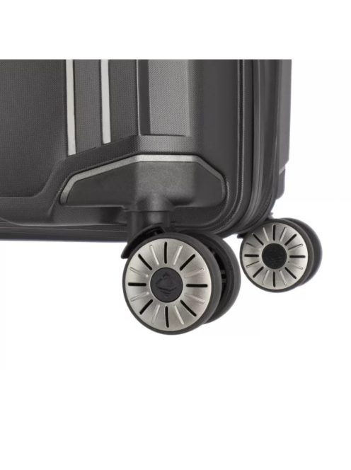 Travelite Elvaa L fekete 4 kerekű nagy méretű prémium bőrönd