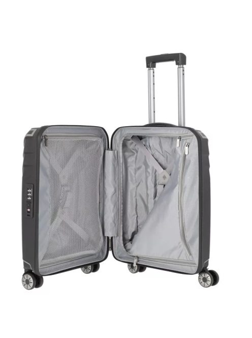 Travelite Elvaa S fekete kabin méretű prémium bőrönd
