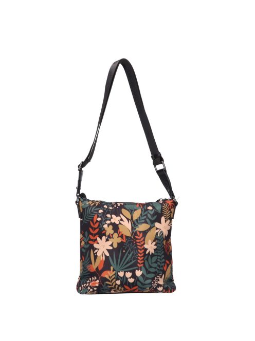 David Jones 7005-2 fekete virágos táska